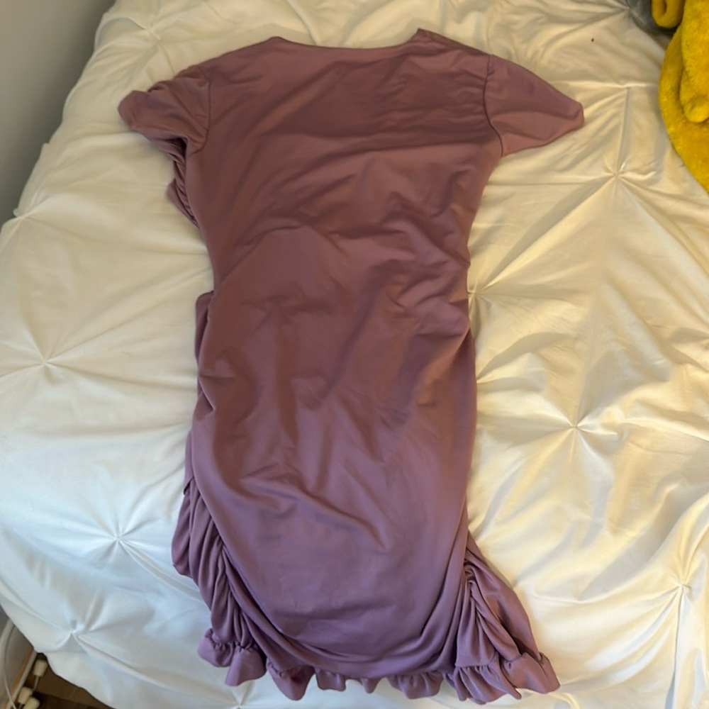 Purple Open back dress!